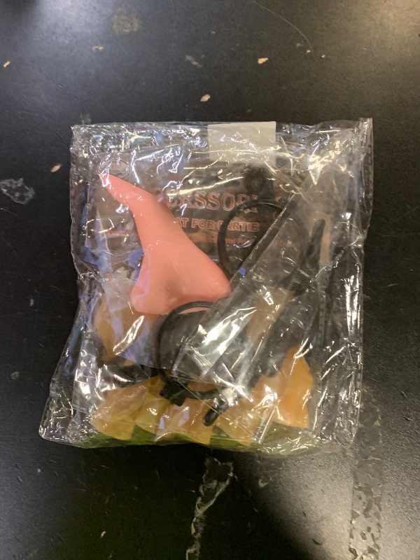 Photo 1 of 1 Pcs Witch Glasses Nose with 10 Pcs Witch Black Fingernails Women Dress Up Halloween Party Supplies Novelty Accessories