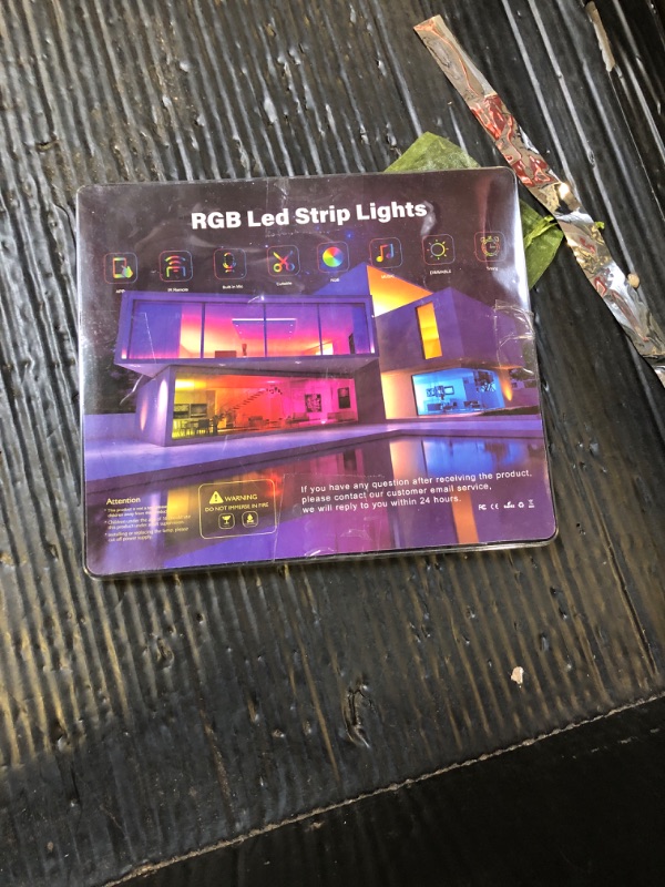 Photo 1 of 100FT Led Lights for Bedroom, Color Changing RGB Led Strip Lights Indoor, Music Sync Led Light Strip with Remote and App Control, DIY Led lights for Room Home Decor Ambient Lighting (1*100FT)