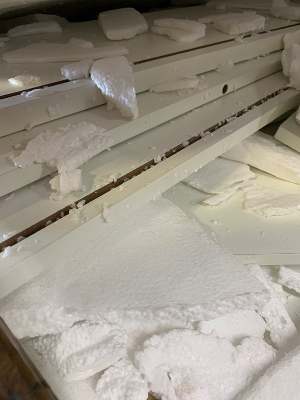 Photo 1 of *MISSING PIECES** YITAHOME 37" Rolling Kitchen Island Cart with Storage, Butcher Block Island on Wheels, Mobile Kitchen Storage Carts with Shelves & Spice Rack, White