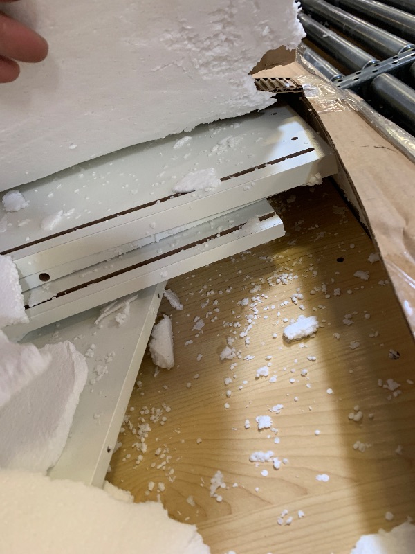 Photo 1 of *MISSING PIECES** YITAHOME 37" Rolling Kitchen Island Cart with Storage, Butcher Block Island on Wheels, Mobile Kitchen Storage Carts with Shelves & Spice Rack, White