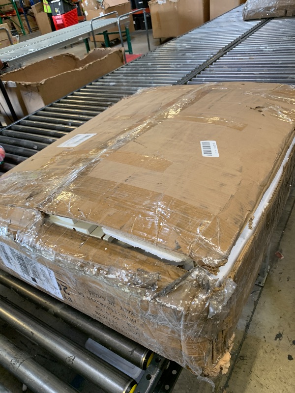 Photo 1 of *MISSING PIECES** YITAHOME 37" Rolling Kitchen Island Cart with Storage, Butcher Block Island on Wheels, Mobile Kitchen Storage Carts with Shelves & Spice Rack, White