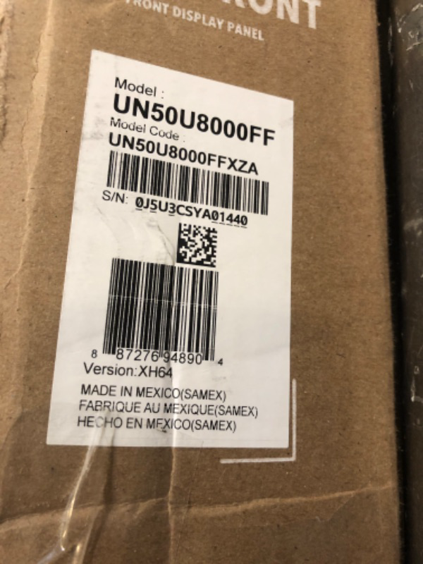 Photo 1 of FOR PARTS *************Samsung 50-Inch Class Crystal UHD U8000F 4K Smart TV (2025 Model) Endless Free Content, Crystal Processor 4K, MetalStream Design, Knox Security, Alexa Built-in