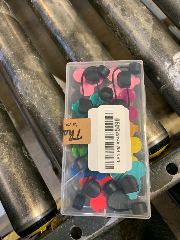 Photo 1 of 10PCS Funny Straw Cover Cap Compatible with Stanley for 30&40 Oz Cup 10 mm Drinking Straw Topper, Reusable Silicone Straw Covers, Cute Trumbler Cup Accessories (Mouse-1)