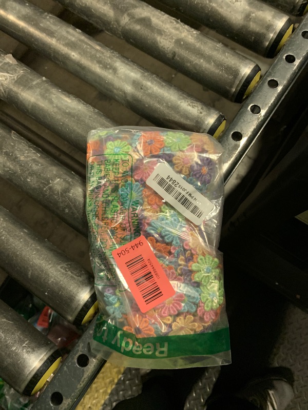 Photo 1 of 10 Yard Lace Trim, 2.8cm Wide Daisy Flower Embroidered DIY Handmade Patchwork Daisy Ribbon Sewing Supplies Crafts Colorful