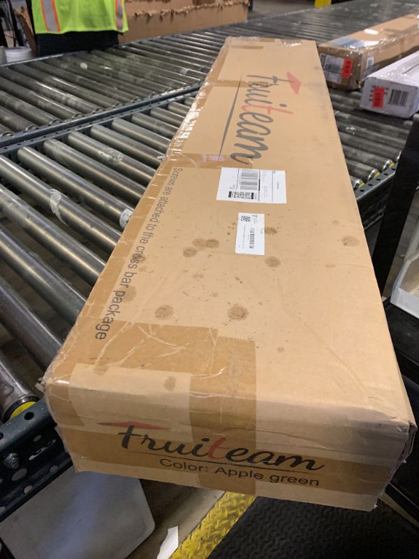 Photo 3 of FRUITEAM Solar Colorful LED Lights Offset Patio Umbrella, 10 FT Heavy Duty Cantilever Outdoor Umbrella with 200+ Light Modes, All-Weather UV Protection Sun Shade for Garden, Backyard (Apple-Green)