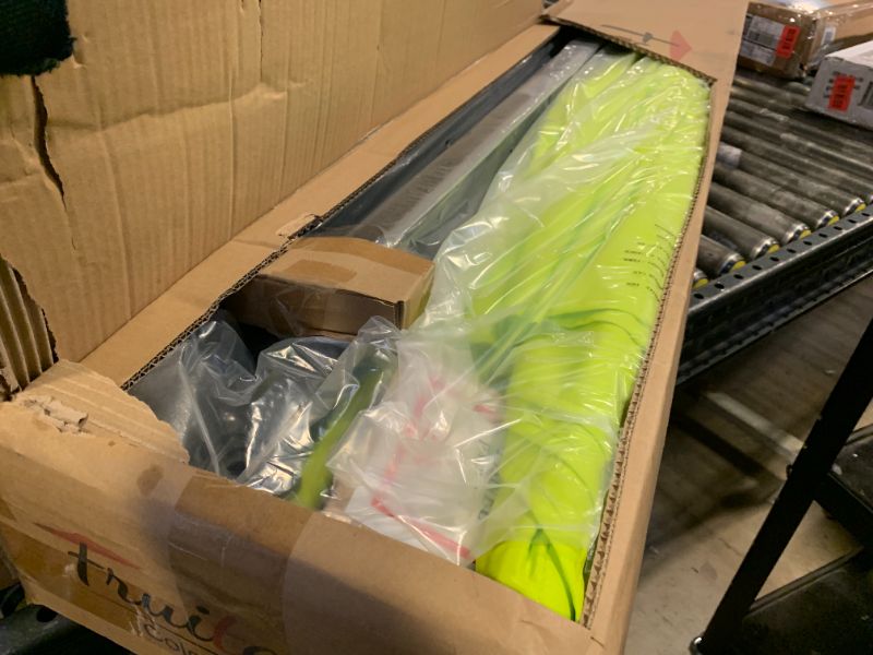 Photo 1 of FRUITEAM Solar Colorful LED Lights Offset Patio Umbrella, 10 FT Heavy Duty Cantilever Outdoor Umbrella with 200+ Light Modes, All-Weather UV Protection Sun Shade for Garden, Backyard (Apple-Green)