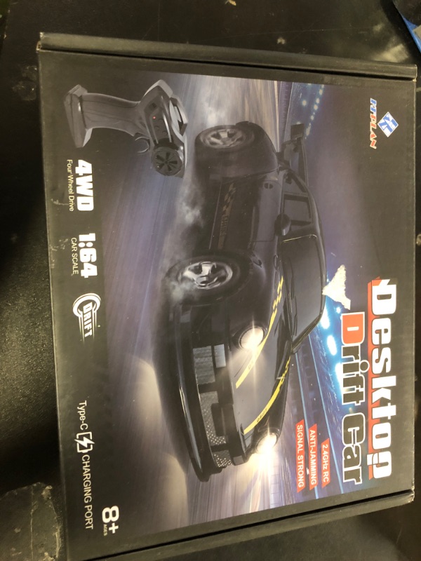 Photo 1 of 1/64 Scale Drift RC Car,Mini RC Sportscar 2.4Ghz Mini Racing Drift Racing Remote Contrl Car Model Toys Hobby Gift for Adults and Kid(Red)