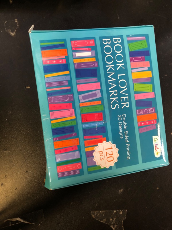 Photo 1 of 120 PCS Book Lover Bookmarks, 30 Unique Designs Double-Sided Read Accessories Page Markers Reading Bookmarks for Women, Men, Kids, Adults, Students, Book Lovers All Ages