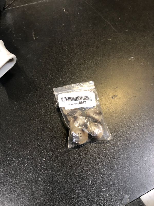 Photo 1 of 10 Pcs Imitation Horn Flatback Buttons Resin Buttons for Clothing Suit Coat Decorations DIY Accessories (03 Black, 25mm)