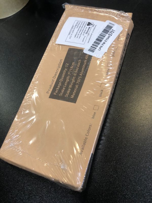 Photo 1 of 12 Pack Tent Stakes, 7075 Ground Metal Camping Aluminum Tent Pegs, Lightweight Tent Stakes Heavy Duty Spikes Camping Accessories, Orange