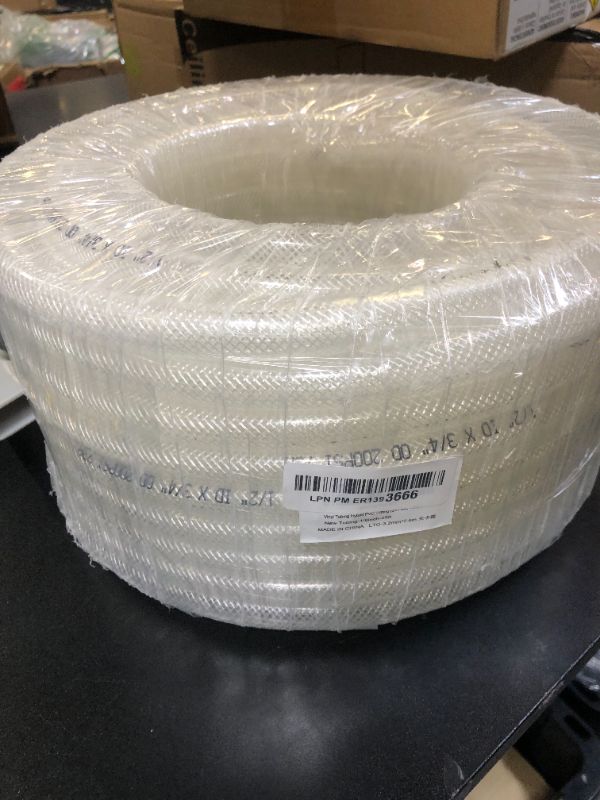 Photo 1 of 1/8’’ ID × 3/16’’ OD - 25 ft Clear Plastic Vinyl Tubing, Flexible PVC Hose Lightweight BPA Free and Non-Toxic vinyl Tube for Transfer Water Air Oil