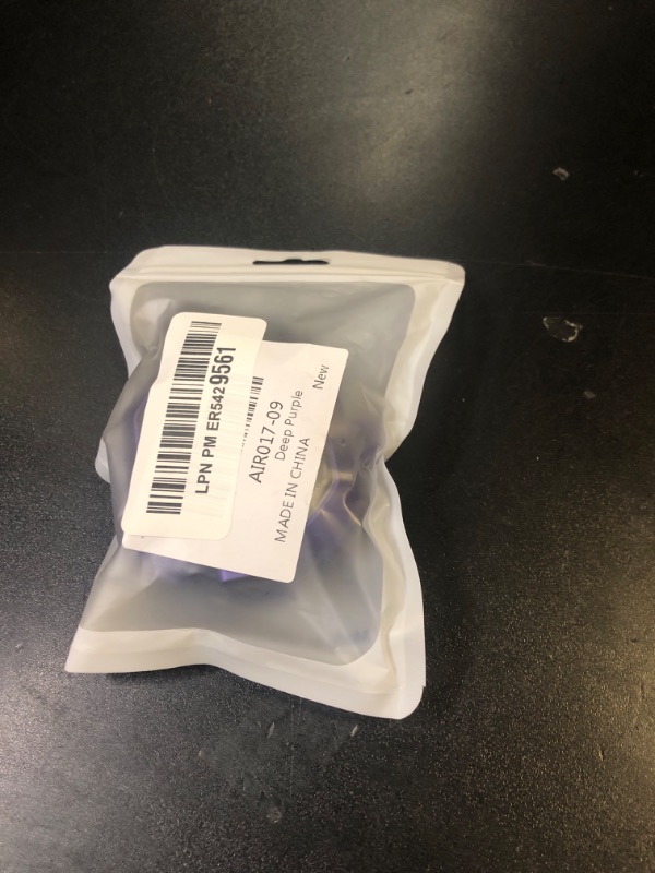 Photo 1 of (with Secure Lock) Clear Carbon Fiber Case Cover for Samsung Galaxy Buds FE (2023) /Galaxy Buds 2 Pro(2022)/Galaxy Buds Pro(2021)/Galaxy Buds 2(2021)/Galaxy Buds Live(2020) with Keychain - Deep Purple