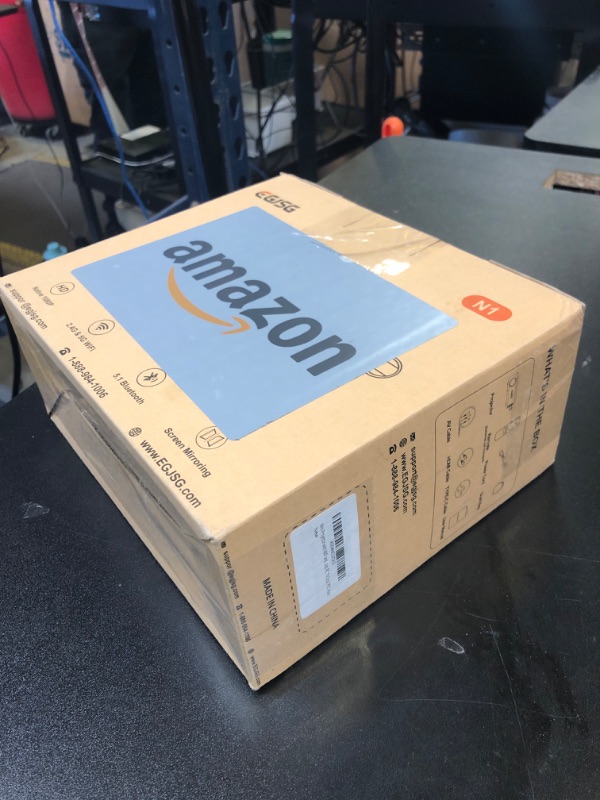 Photo 1 of Projector with WiFi and Bluetooth, Full HD 1080P Portable Projector, 4K Supported Outdoor Projector, Lag-free 5G WIFI 6