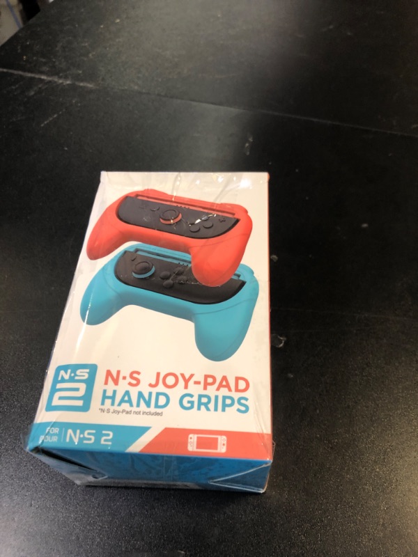 Photo 1 of [Switch 1/2 Compatible] FASTSNAIL Grips for Nintendo Switch 2 (2025)/1&OLED for Joy-Con 2, Wear-Resistant & Anti-Slip Controller Grips Handle Kit, Switch 2 Joypad Holder Accessories (Orange,Blue)