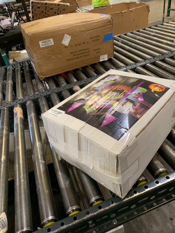 Photo 1 of 12.5 FT Halloween Inflatables Outdoor Yard Decorations, Spooky Light-Up Blow Ups Inflatable Halloween Outside Decor, Ghost, Pumpkin, Witch, Castle, Tree Archway Inflatable (Castle Inflatables)