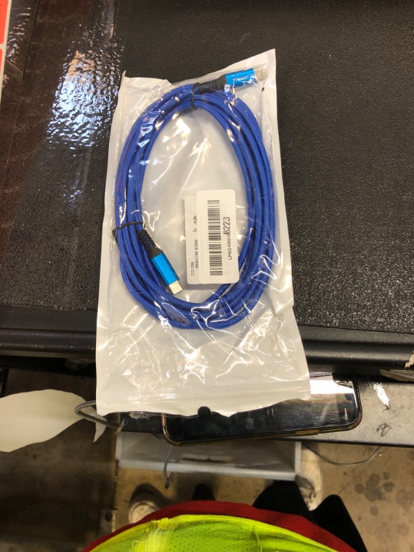 Photo 1 of 100W USB-C to USB-C Cable 10ft,Awnuwuy Long USB Type C 5A Super Fast Charging Cord Compatible with iPhone 15/15 Pro,iPad Pro 12.9 11 5th 4th 3rd,Samsung Galaxy S23 S22 S21 Note 20,Pixel 6 Pro,MacBook