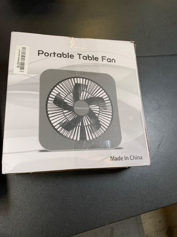 Photo 1 of 10 inch Box Fan, Small Window Fan with 3 Speeds, Quiet Square Fan Powered by DC Adapter for Bedroom Office Kitchen Home Apartment RV Camping, 8HRS Timer Function Work with Universal USB Type-C Cord