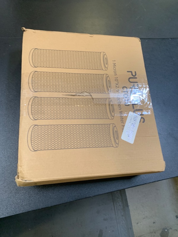 Photo 1 of 1 Micron 2.5" x 10" Whole House CTO Carbon Water Filter Cartridge Replacement for Under Sink Water Filter System, Dupont WFPFC8002, WFPFC9001, FXWTC, SCWH-5, WHEF-WHWC, WHCF-WHWC, AMZN-SCWH-5, 4Pack