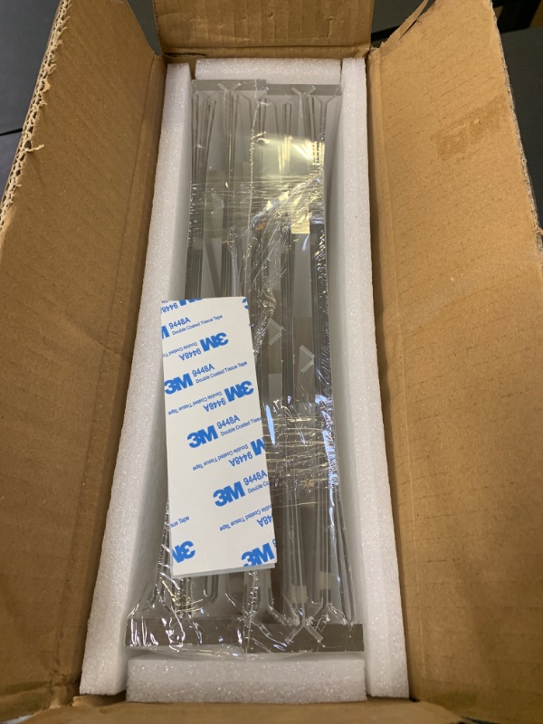 Photo 1 of 12 Pack Acrylic Sign Holder 8.5 x 11, Double-Sided Clear Sign Holder Plastic Stands for Display, T Shape Acrylic Table Sign Stands for Office Store Restaurants Wedding Party Decoration