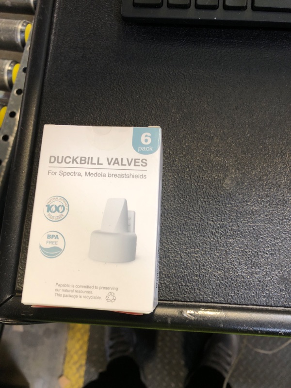 Photo 1 of [6-Count] Papablic Duckbill Valves for Spectra and Medela, Replaceable Duckbill Valves for Spectra S1 Spectra S2 valves and Medela Pump in Style, BPA/DEHP Free White