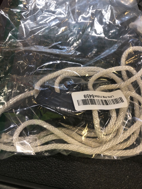 Photo 1 of 3/16" (5mm) Cotton Rope Multi Purpose Utility Diamond Braided Cord, Natural Cotton for Clothes Line Camping Crafting Flag Pole, Natural White