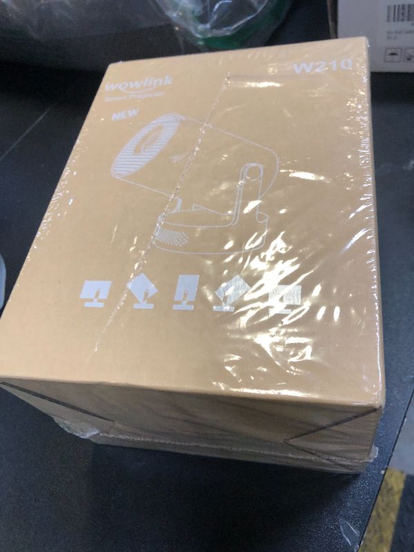 Photo 1 of [Built-in Apps & 2025 Upgraded] Mini Projector with WiFi 6 and Bluetooth 5.4 Support 4K 1080P Auto Keystone 180° Rotatable Projector Portable Compatibile with HDMI/TV Stick/Memory Stick/Laptop, White FACTORY SEALED / DAMAGED PKG