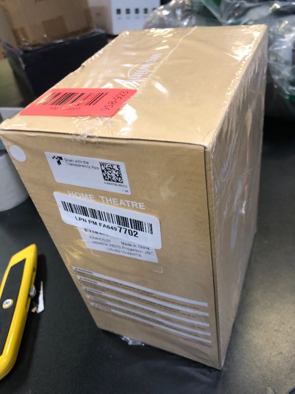 Photo 1 of [Built-in Apps & 2025 Upgraded] Mini Projector with WiFi 6 and Bluetooth 5.4 Support 4K 1080P Auto Keystone 180° Rotatable Projector Portable Compatibile with HDMI/TV Stick/Memory Stick/Laptop, White FACTORY SEALED / DAMAGED PKG