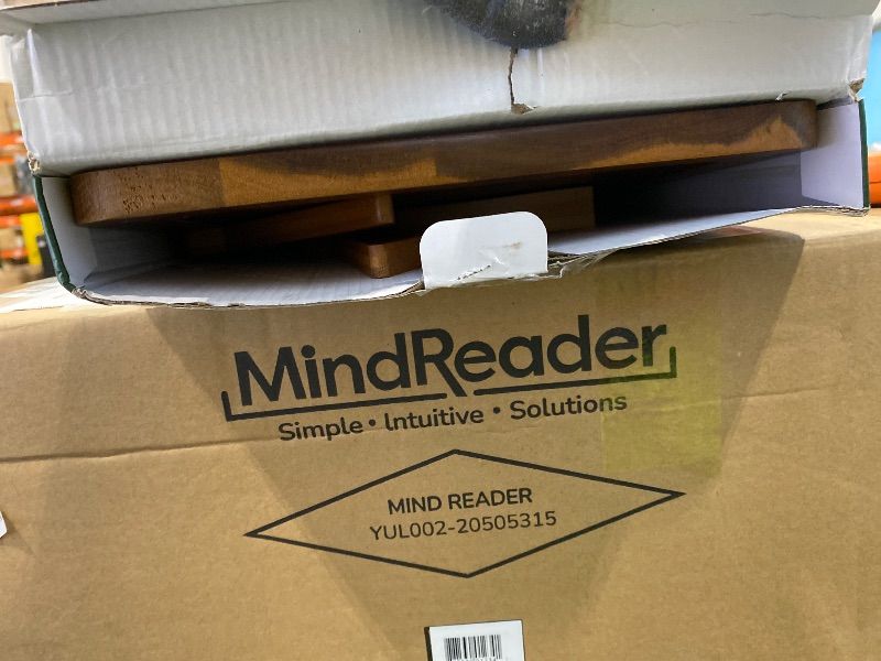 Photo 1 of ***MISSING MOUNTING HARDWARE*** Acacia Couch Arm Tray Table – Valentines Day Gifts for Him & Her, Fits Upto 8.8 inches Sofa Arms, 3-in-1 Adjustable Couch Arm Table with 360° Rotating Phone Holder, Wire Holder & Non-Slip Mat