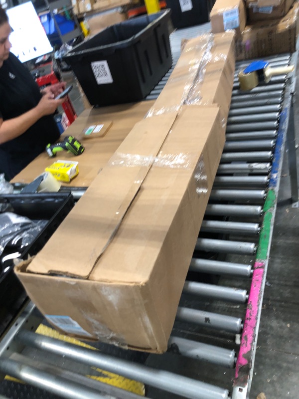 Photo 1 of **UNKNOWN MISSING HARDWARE**VASAGLE Custos Collection - Bookshelf, 6-Tier Bookcase, Book Shelf, Open Storage Shelf, 9.4 x 23.6 x 63.3 Inches, for Living Room, Home Office, Dinning Room, Camel Brown ULBC166T50