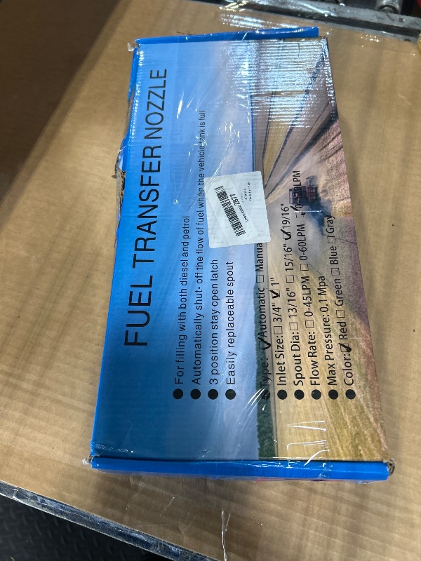 Photo 1 of 1 Inch NPT Automatic Fuel Nozzle Auto Shut-Off Red with Swivel Joint 19/16 Inches (OD=30mm) Gas Pump Nozzle Three Notch Hold Open Clip Used For Diesel, Petro