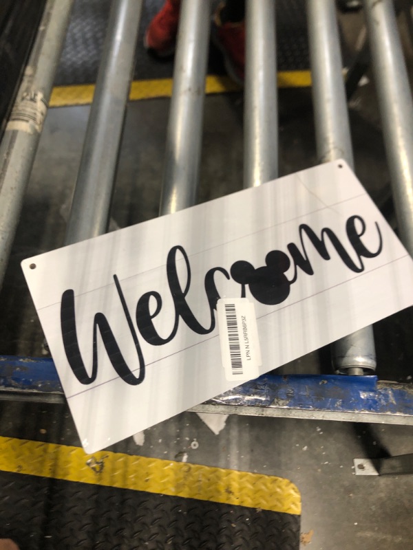 Photo 1 of *-* cracked**
Cute Mouse Welcome Decor, Decorative Hanging Wall Plaque Sign, Home Decor for Front Door, Women Office Decoration, Farmhouse Wooden Wall Sign