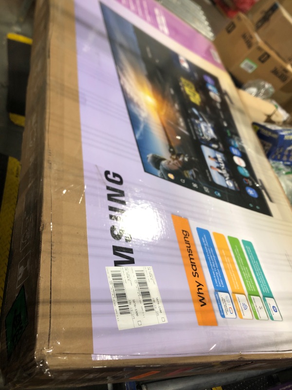 Photo 1 of ****DAMAGED SCREEN****Samsung 65-Inch Class Crystal UHD U8000F 4K Smart TV (2025 Model) Endless Free Content, Crystal Processor 4K, MetalStream Design, Knox Security, Alexa Built-in