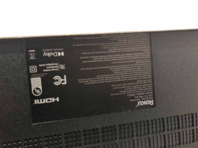 Photo 1 of ***FINAL SALE*** Roku Smart TV – 55-Inch Plus Series, Mini-LED TV – RokuTV with Enhanced Voice Remote – Flat Screen 4K QLED Television with Dolby Vision & Wi-Fi for Streaming Live Local News, Sports