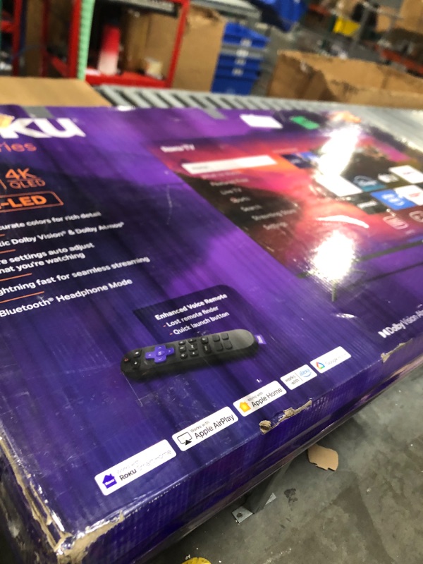 Photo 1 of ***FINAL SALE*** Roku Smart TV – 55-Inch Plus Series, Mini-LED TV – RokuTV with Enhanced Voice Remote – Flat Screen 4K QLED Television with Dolby Vision & Wi-Fi for Streaming Live Local News, Sports