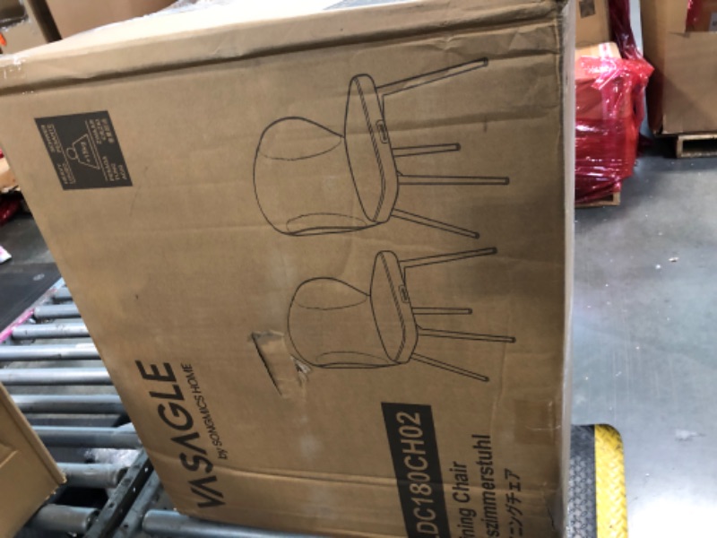 Photo 1 of ** only 2 chairs**
VASAGLE EKHO Collection - Dining Chairs Set of 2 Upholstered Kitchen Chairs, Comfortable Seat, Synthetic Leather with Stitching, Mid-Century Modern, Easy Assembly, Living Room Lounge, Forest Green