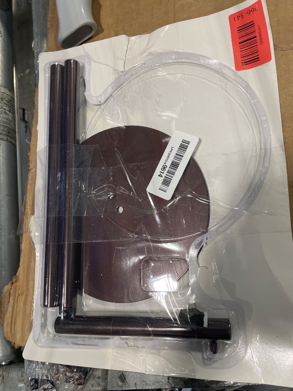 Photo 1 of **MISSING HARDWARE**
Toilet Paper Holder Stand, Free Standing Toilet Paper Roll Holder for 4 Spare Rolls, Modern Bathroom Toilet Paper Stand with Reserve, Oil Rubbed Bronze, Housen Solutions