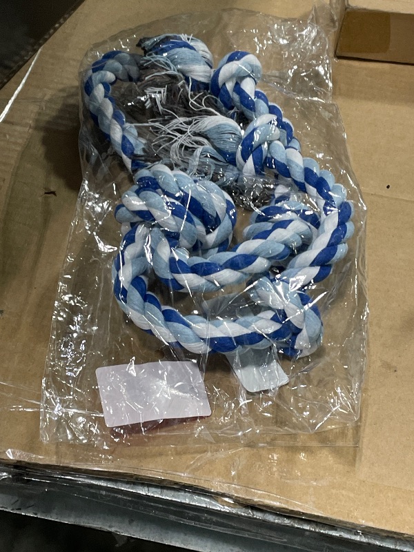 Photo 1 of [3 Pack] Dog Rope Toys for Large and Medium Aggressive Chewers, Nearly Indestructible Rope Chew Toys, Heavy Duty 100% Cotton Tug of War Dog Toy for Boredom, Teeth Cleaning