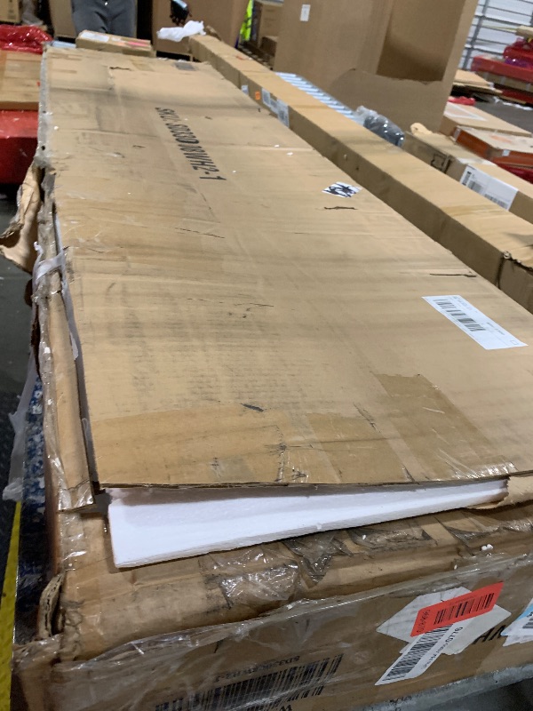 Photo 1 of **PARTS ONLY** RoomAndLoft Queen Size Murphy Wall Bed with in Solid Wood, with Shelf Storage and in White, No Box Spring Needed, Easy Assembly