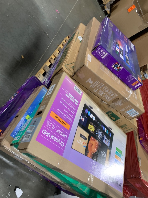 Photo 1 of ***FINAL SALE - NO RETURN*** PALLET OF BROKEN TVS - MISC SIZE/BRANDS - 10 COUNT