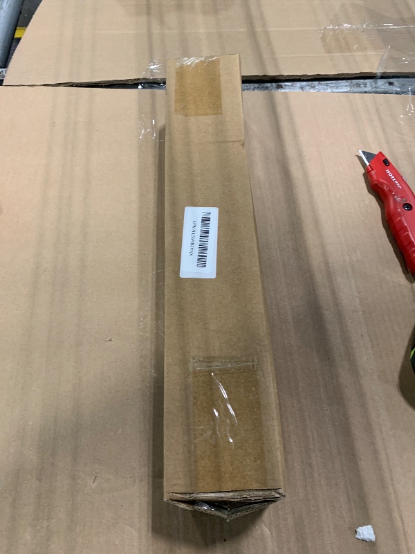 Photo 1 of 1 Inch Curtain Rods for Windows, 32 to 48 Inch Black Rustic Curtain Rod Set, Modern Design Drapery Tubes with Brackets Room Divider, For Indoor and Outdoor