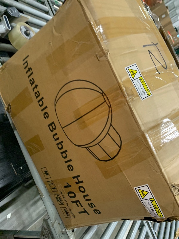 Photo 1 of ** no blower, leak **10FT Inflatable Bubble House, PVC Inflatable Balloon House for Kids and Adults with 100 Balloons Clear Bubble House Dome Inflatable with Blower& Pump for Birthday Outdoor Backyard Wedding Party Rental