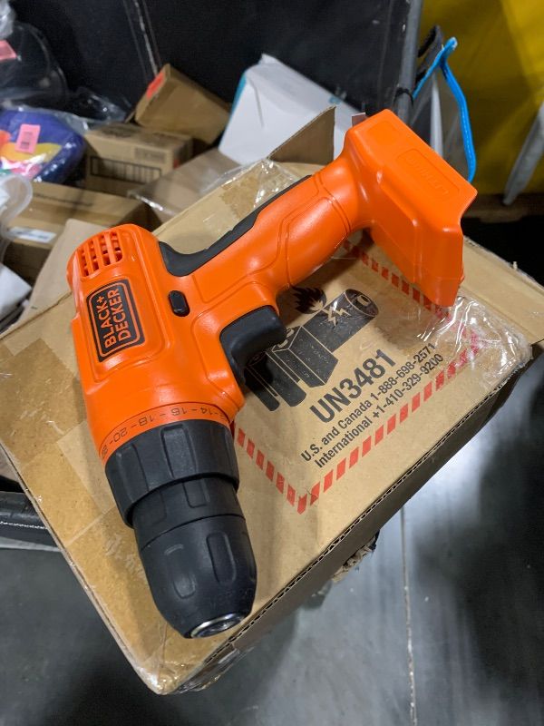 Photo 1 of **no accesories**BLACK+DECKER 20V MAX POWERCONNECT Power Drill Cordless Drill Driver Electric Screwdriver