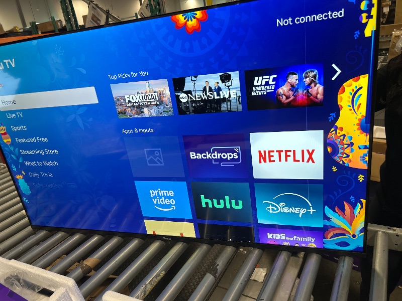 Photo 1 of 
Roku Smart TV 2025 – 50-Inch Select Series, 4K HDR TV – RokuTV with Enhanced Voice Remote – Flat Screen LED Television with Wi-Fi for Streaming Live Local News, Sports, Family Entertainment