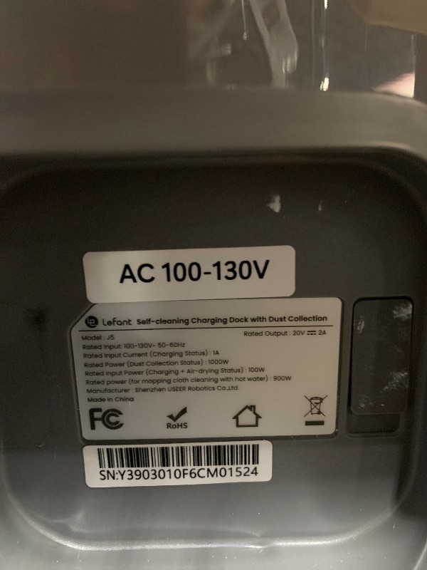 Photo 1 of ***FINAL SALE/NO RETURN, VIEW NOTES*** Lefant LiDAR Robot Vacuum and Mop, 20000Pa Suction, 90-Day Self-Emptying, Obstacle Avoidance, Auto Mop Washing&Drying, All-in-One for Pet Hair Carpet, 5G WiFi Alexa/APP/iWatch Control, M3 Max