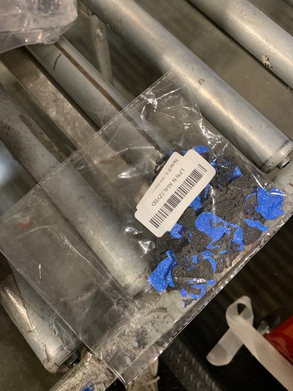 Photo 1 of 150Pcs Boss Baby Shower Gender Reveal Decorations for Boys, Blue Glitter Boss Boy Table Decor Confetti for Welcome Baby Boy Baby Shower Gender Reveal Party Supplies