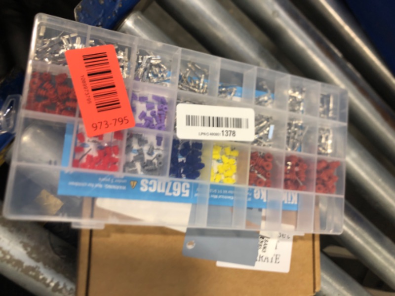 Photo 1 of ***MISSING PIECES*** Connector Pins Kit 567Pcs 26 Types - 1/1.5/1.8/2.2/2.8/3.5mm Automotive Terminal Pin 22-12 Gauge Car Electrical Male & Female Wire Pins, Wire Seals, Repinning Kit