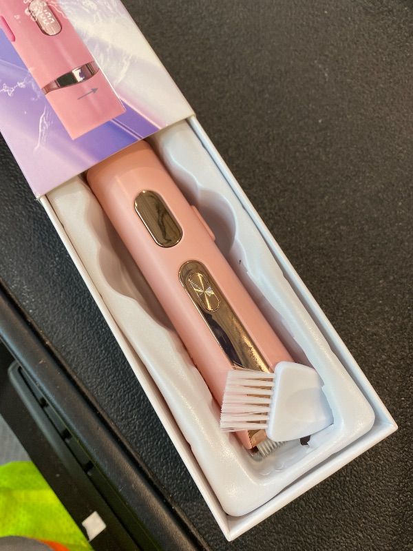 Photo 1 of *UNTESTED*
Bikini Trimmer for Women,2-in-1 IPX7 Waterproof Electric Shaver,USB Cordless Painless Electric Razors with LED Display for Legs Bikini Facial Hair Removal, Body Wet&Dry Use Razor Kit for Lady Grooming