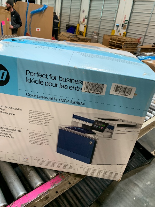 Photo 1 of ** USED/ UNTESTED*** HP Color LaserJet Pro MFP 4301fdw Wireless All-in-One Color Laser Printer, Scanner, Copier, Fax, Best-for-Office