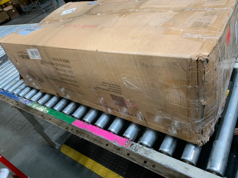 Photo 1 of ** PARTIAL SET** Container Furniture Direct Rowan Convertible Corduroy Sectional Couch with Ottoman & Pillows, Modular L Shaped Sleeper Sofa, Boneless Cloud Couch for Living Room Furniture, Black