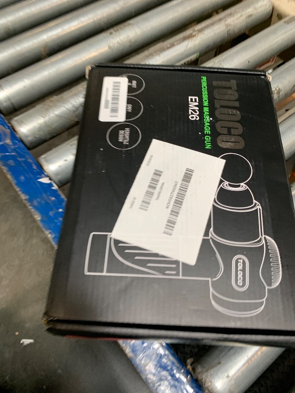 Photo 1 of ** USED** TOLOCO Massage Gun, Deep Tissue Back Massage for Athletes for Pain Relief, Percussion Massager with 10 Massages Heads & Silent Brushless Motor, Valentines Day Gifts for Him Her, Black